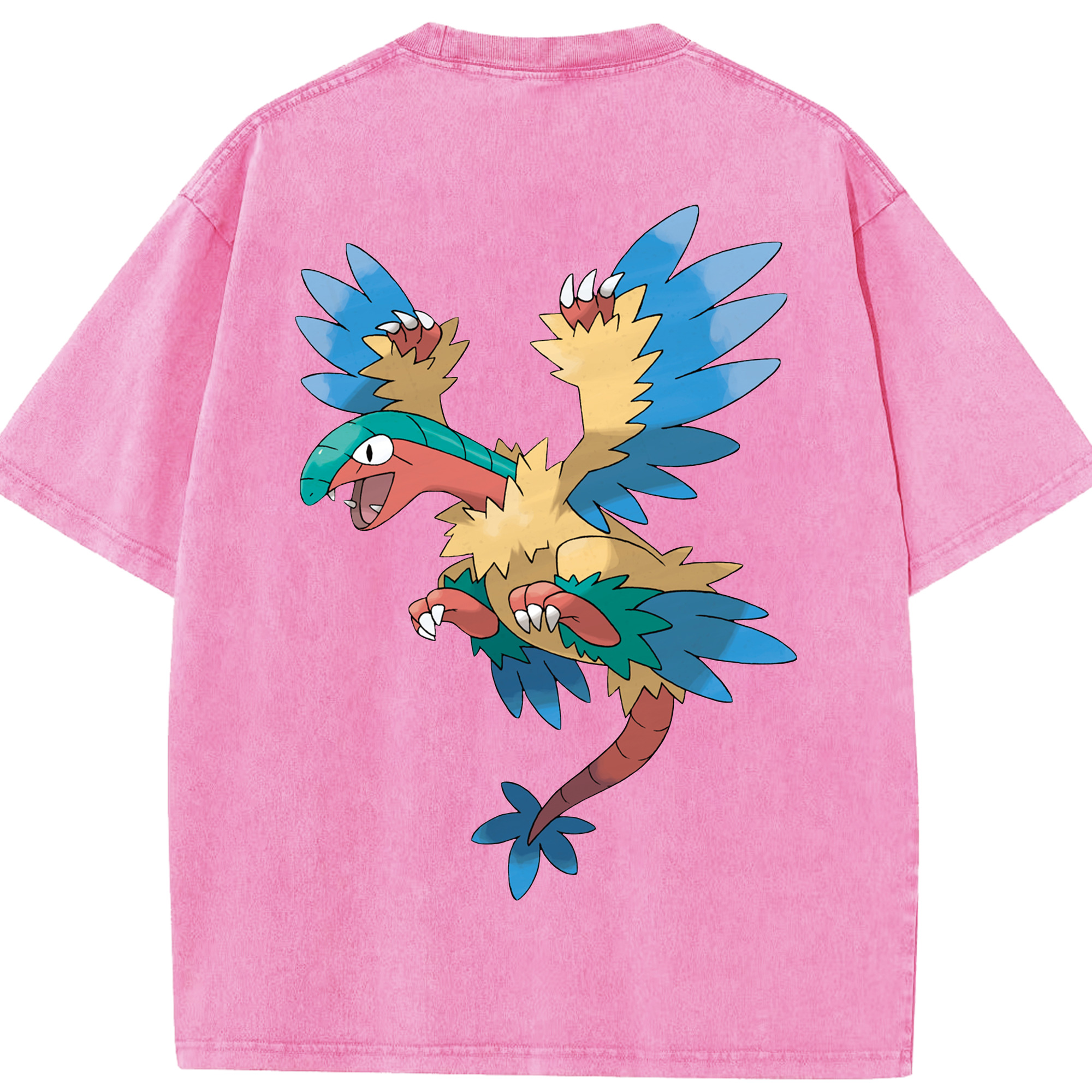 （画像用） ポケットモンスター Pokémon 綿100% ヴィンテージ風 半袖Tシャツ（背面プリント）